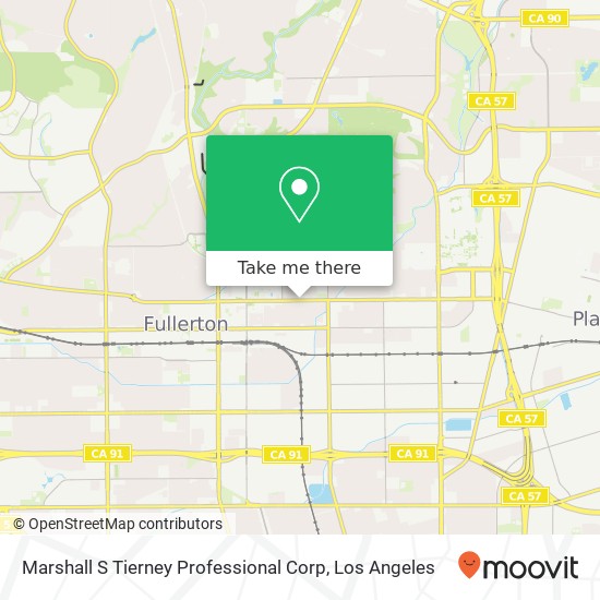 Marshall S Tierney Professional Corp map