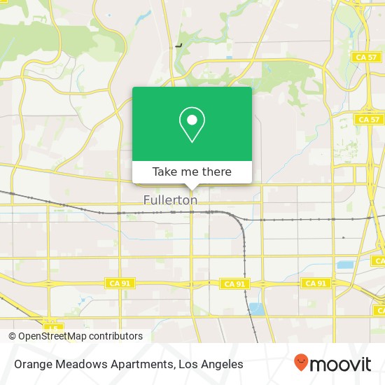 Mapa de Orange Meadows Apartments