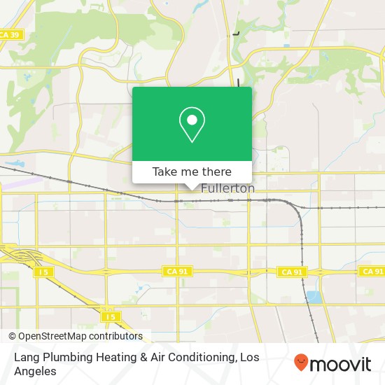 Lang Plumbing Heating & Air Conditioning map