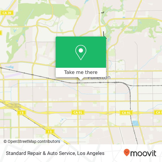 Mapa de Standard Repair & Auto Service