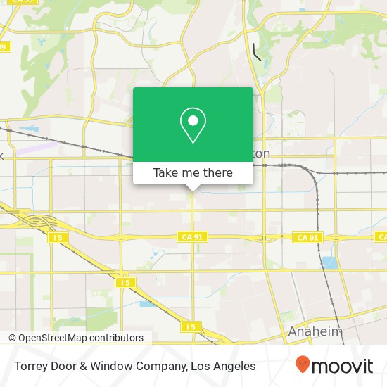 Torrey Door & Window Company map