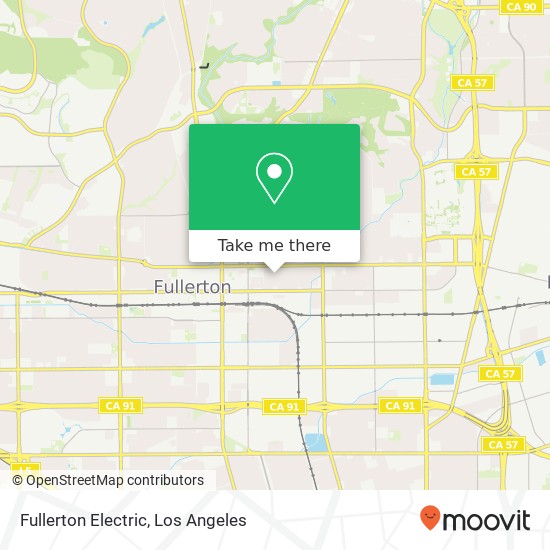 Fullerton Electric map