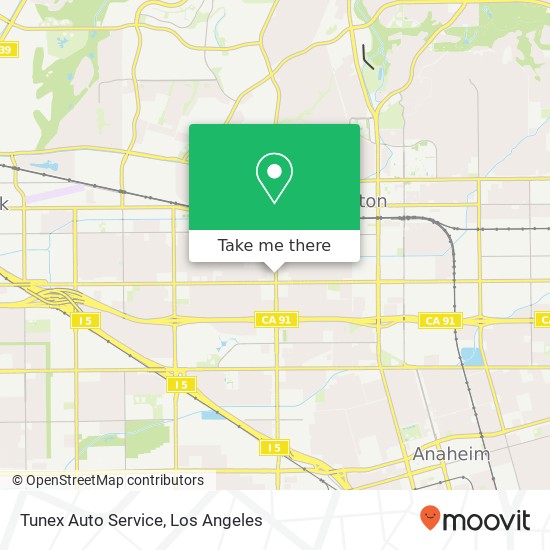 Mapa de Tunex Auto Service