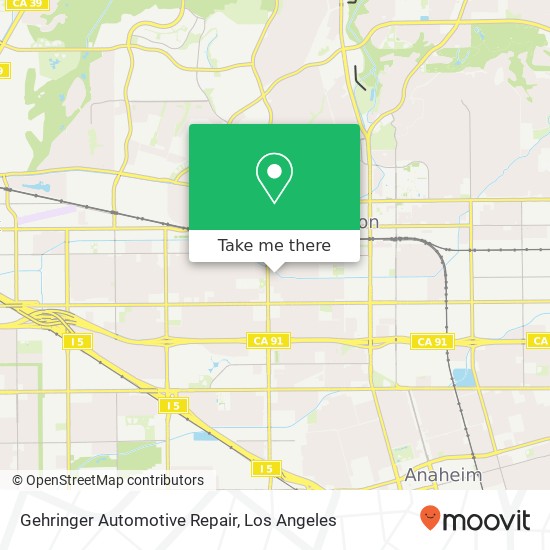 Mapa de Gehringer Automotive Repair