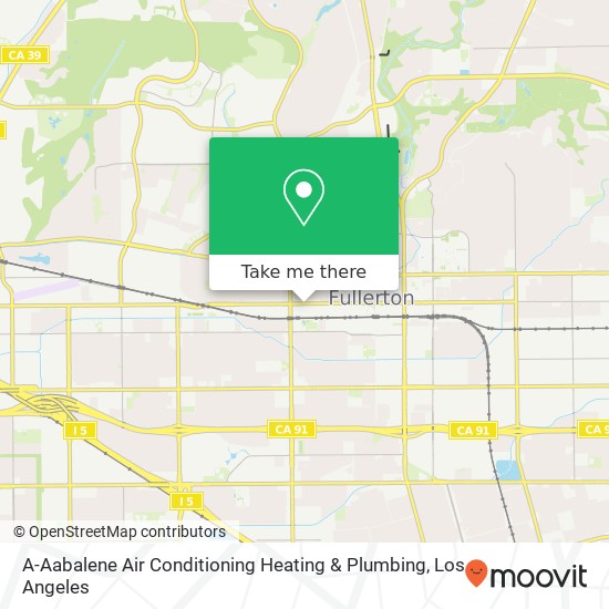 A-Aabalene Air Conditioning Heating & Plumbing map