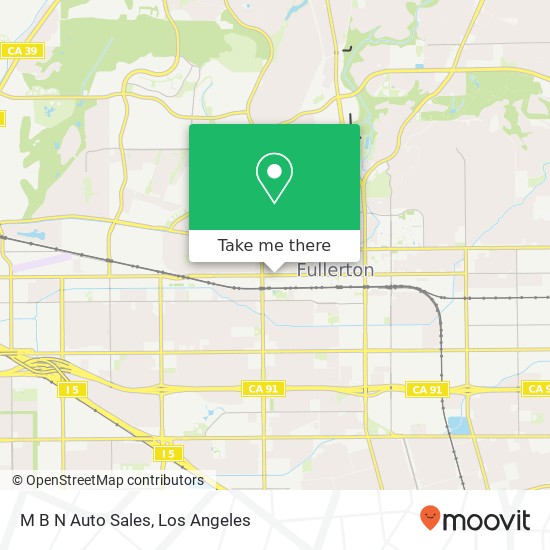 M B N Auto Sales map