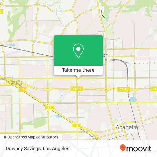 Mapa de Downey Savings