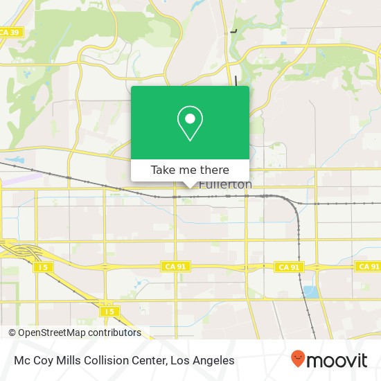 Mapa de Mc Coy Mills Collision Center