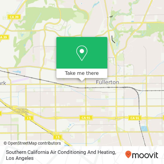 Southern California Air Conditioning And Heating map