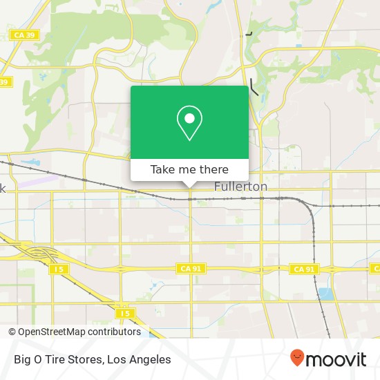 Big O Tire Stores map