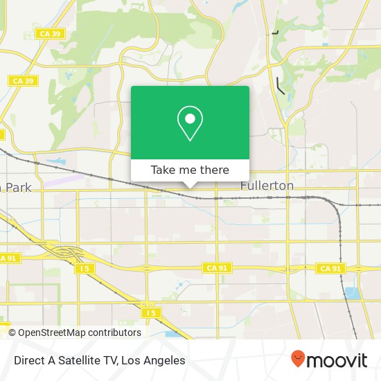 Direct A Satellite TV map