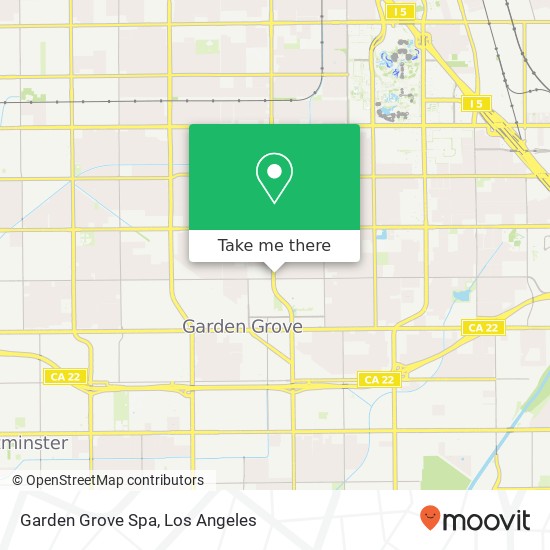 Garden Grove Spa map