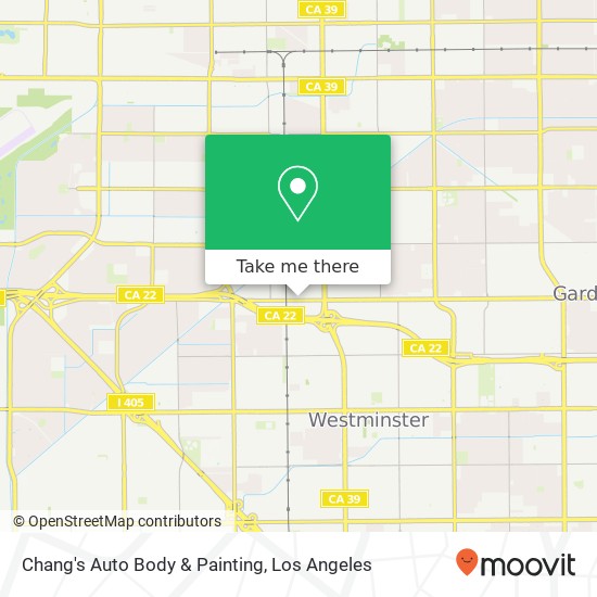 Chang's Auto Body & Painting map