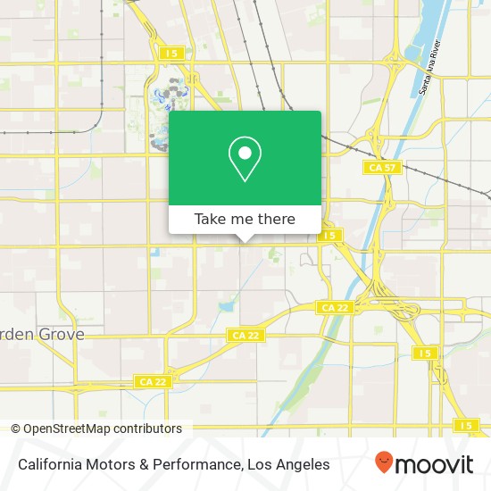 California Motors & Performance map