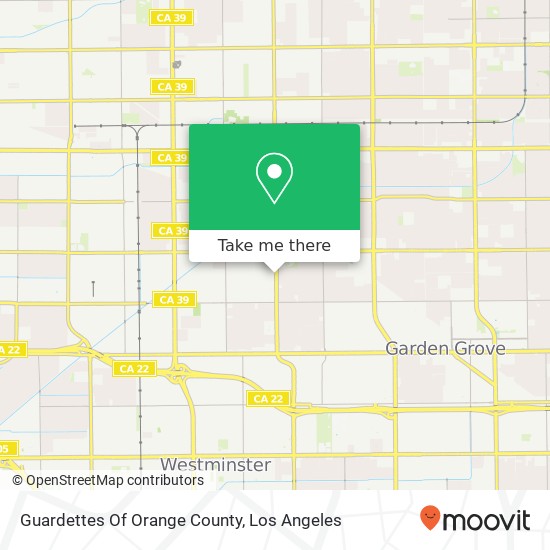 Guardettes Of Orange County map