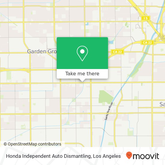 Honda Independent Auto Dismantling map