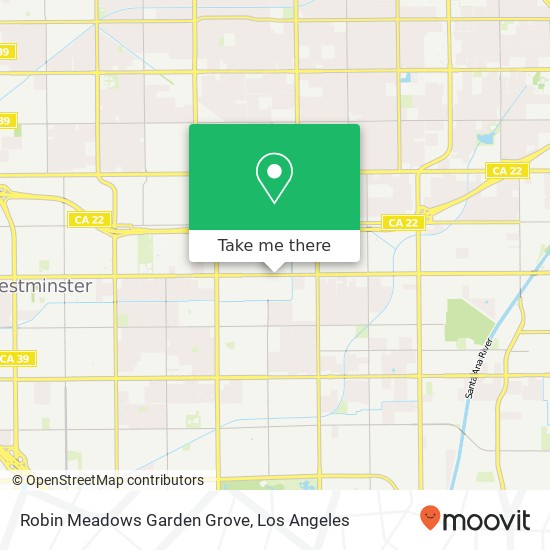 Mapa de Robin Meadows Garden Grove