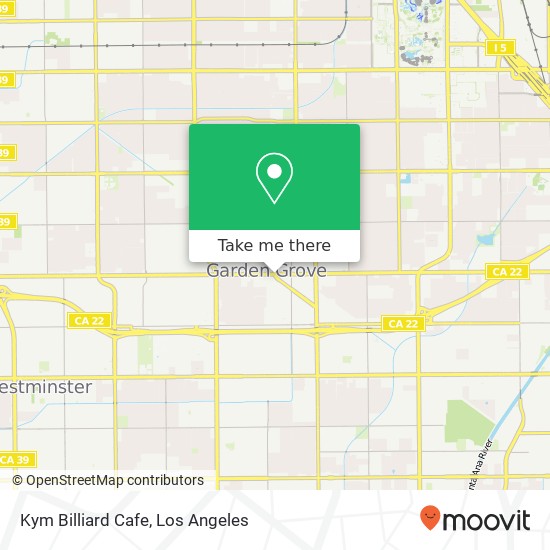 Mapa de Kym Billiard Cafe