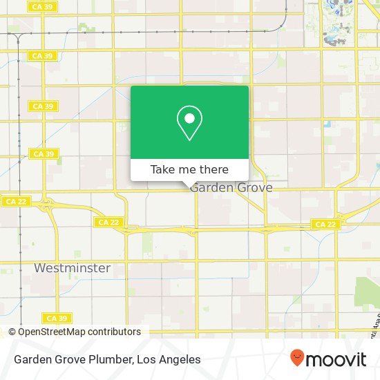 Mapa de Garden Grove Plumber