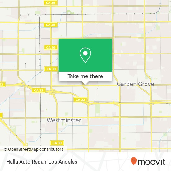 Halla Auto Repair map