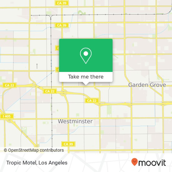 Tropic Motel map