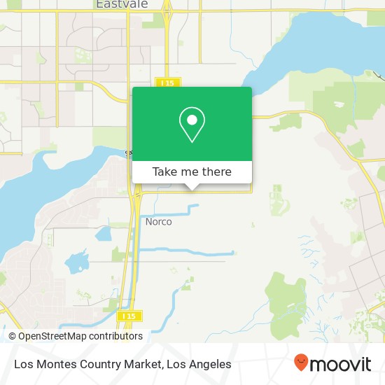 Los Montes Country Market map