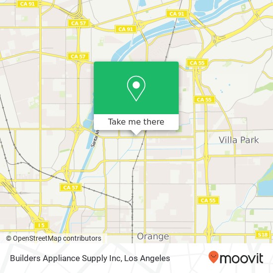 Builders Appliance Supply Inc map