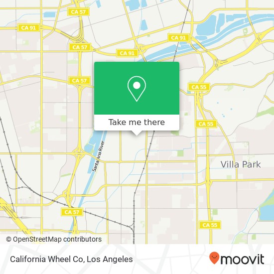 Mapa de California Wheel Co