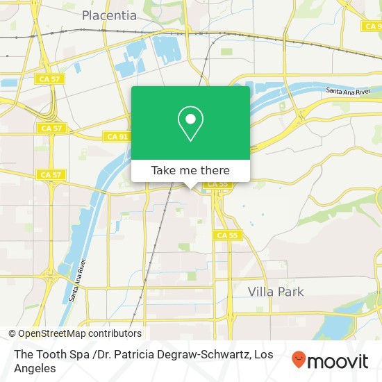 Mapa de The Tooth Spa /Dr. Patricia Degraw-Schwartz