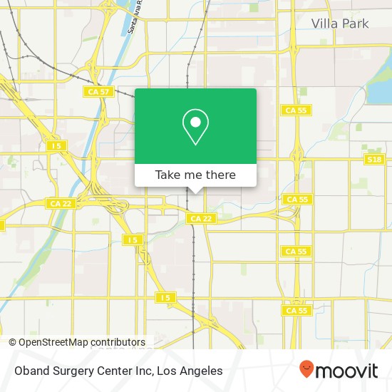 Mapa de Oband Surgery Center Inc