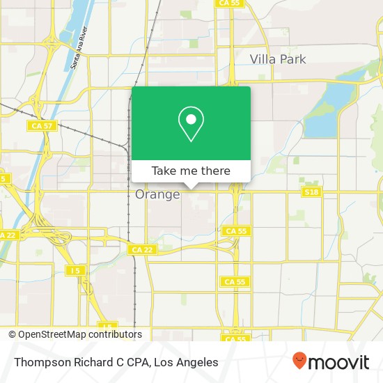 Thompson Richard C CPA map