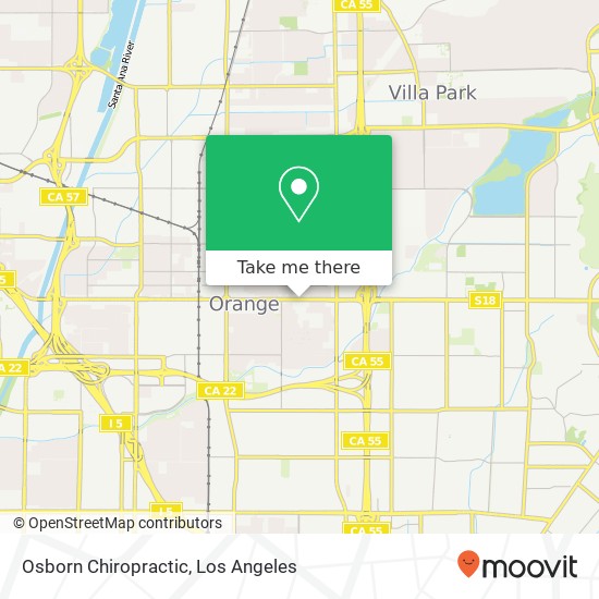 Osborn Chiropractic map