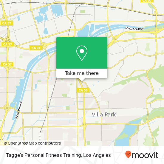 Mapa de Tagge's Personal Fitness Training