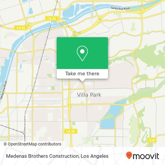 Medenas Brothers Construction map