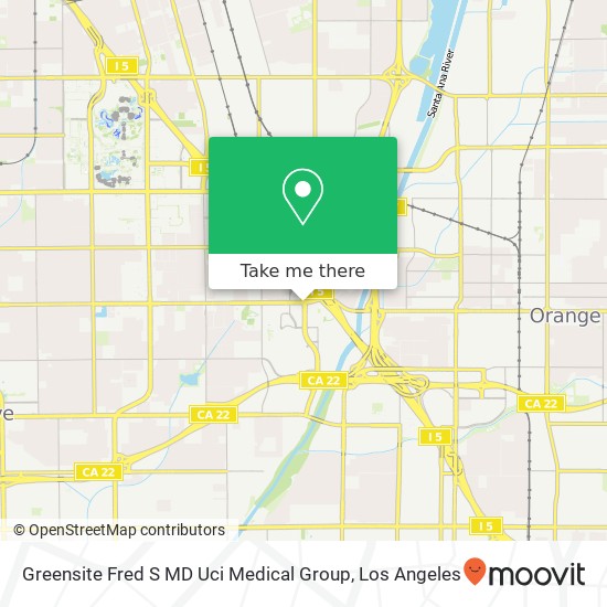 Greensite Fred S MD Uci Medical Group map