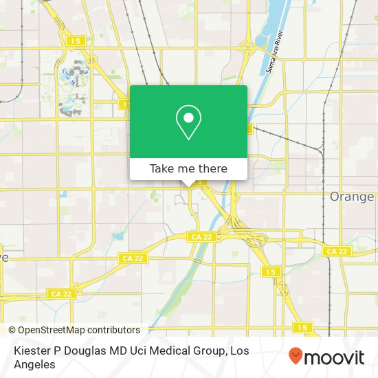 Mapa de Kiester P Douglas MD Uci Medical Group
