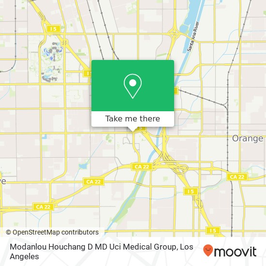 Mapa de Modanlou Houchang D MD Uci Medical Group