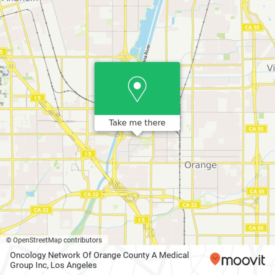 Oncology Network Of Orange County A Medical Group Inc map