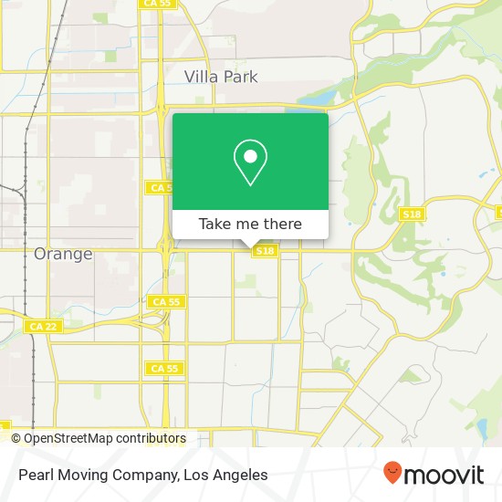 Mapa de Pearl Moving Company