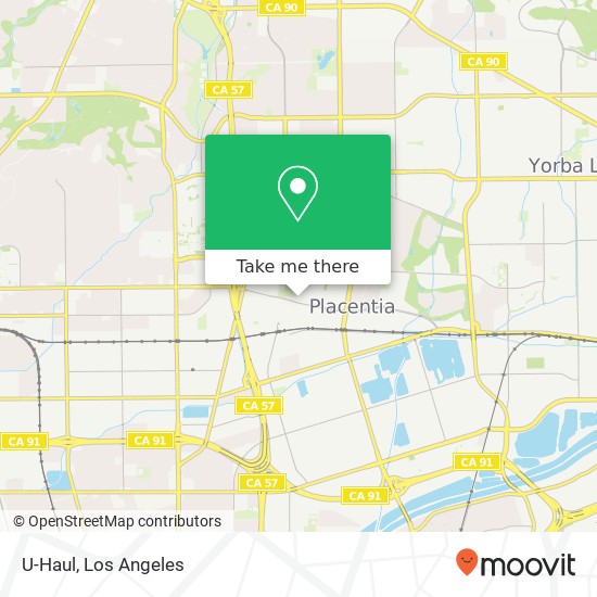 U-Haul map