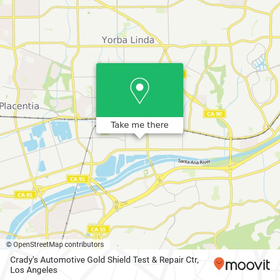 Crady's Automotive Gold Shield Test & Repair Ctr map