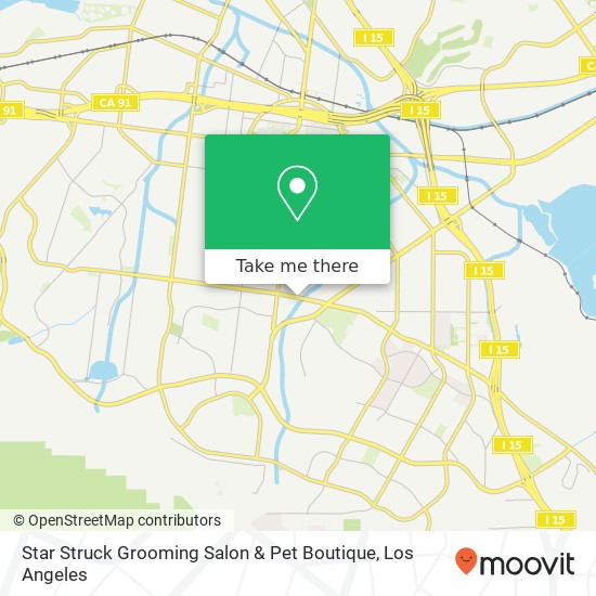 Star Struck Grooming Salon & Pet Boutique map