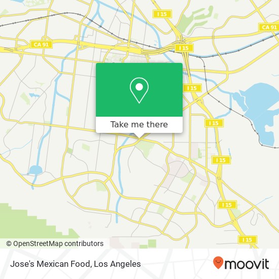 Jose's Mexican Food map