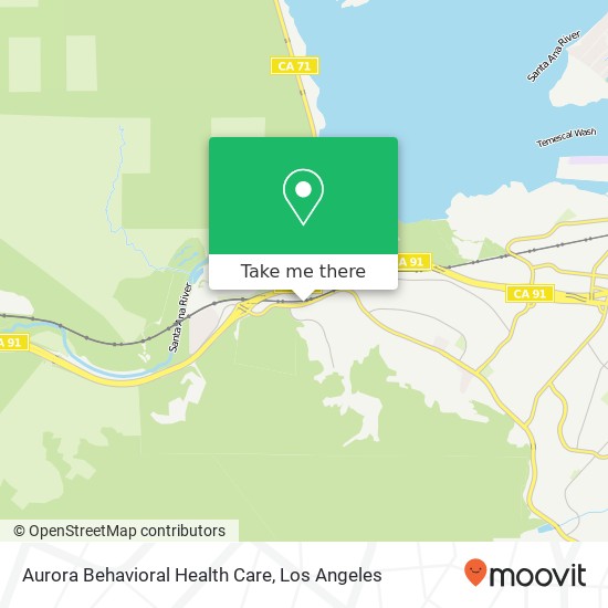 Mapa de Aurora Behavioral Health Care