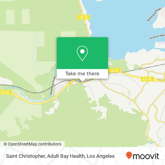 Mapa de Saint Christopher, Adult Bay Health