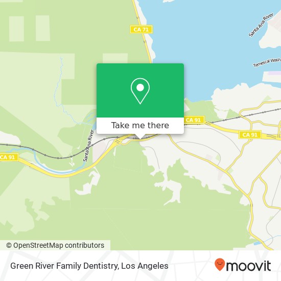 Green River Family Dentistry map