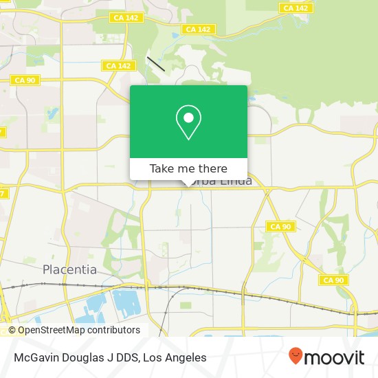 McGavin Douglas J DDS map