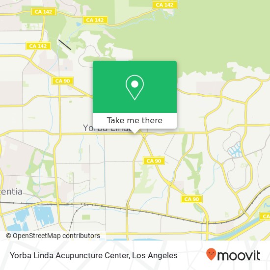 Mapa de Yorba Linda Acupuncture Center