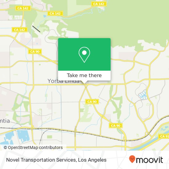 Novel Transportation Services map