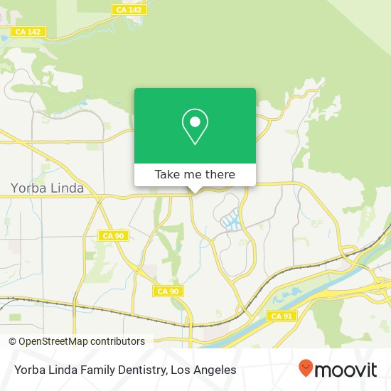 Yorba Linda Family Dentistry map